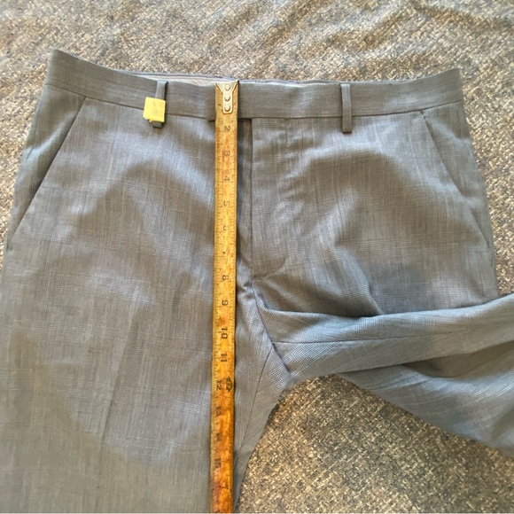 Banana Republic Tailored Slim Fit Gray Wool Pants Men’s 33x34 - Picture 3 of 13